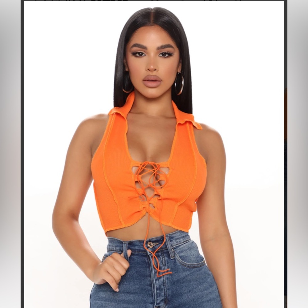 Fashion Nova lace up top